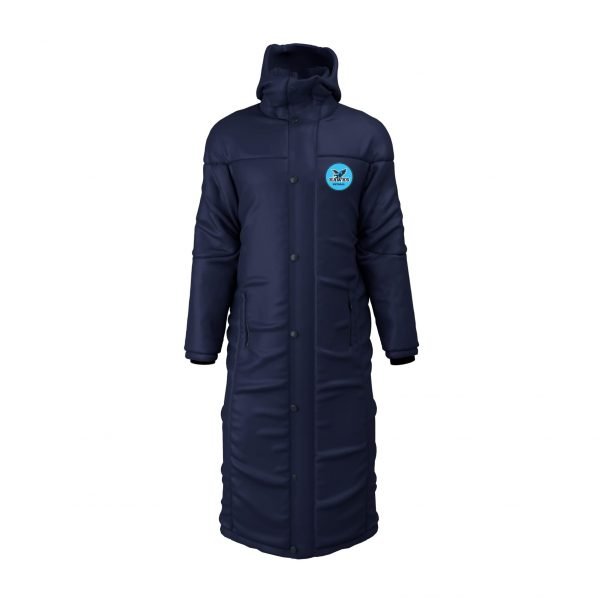 Hawks Netball Club Long Bench Coat